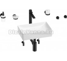 Комплект Wellsee Pure BY Wellsee 201006277 белый глянцевый, черный матовый, 9 в 1