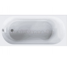 Акриловая ванна AM.PM X-Joy W94A-150-070W-A 150x70 см, пристенная, белая, с каркасом