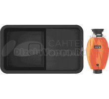 Комплект Мойка Omoikiri Tasogare 86 черная + Измельчитель Nagare 750