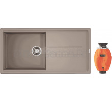 Комплект Мойка Omoikiri Tedori 100-SA бежевая + Измельчитель Nagare 750