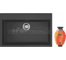 Комплект Мойка Omoikiri Tedori 79 черная + Измельчитель Nagare 750