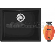 Комплект Мойка Omoikiri Yamakawa 55 Integra-GB графит + Измельчитель Nagare 750