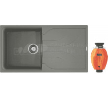 Комплект Мойка Omoikiri Yasugata 100-GR leningrad grey + Измельчитель Nagare 750