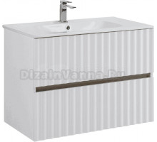 Тумба под раковину без столешницы Art&Max Elegant 80 подвесная, белая матовая