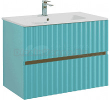 Тумба под раковину без столешницы Art&Max Elegant 80 подвесная, светло-зеленая матовая