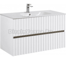 Тумба под раковину без столешницы Art&Max Elegant 100 подвесная, белая глянцевая