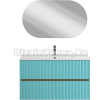 Мебель для ванной комнаты Art&Max Elegant 100 подвесная, светло-зеленая матовая