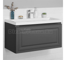 Тумба под раковину без столешницы Itana Verona 80 подвесная, графит