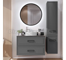 Мебель для ванной комнаты Itana Pino 90 подвесная, графит, со столешницей