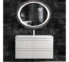 Мебель для ванной комнаты Art&Max Platino 100 подвесная, белая матовая, раковина AM7117-100