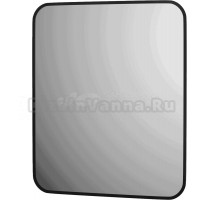 Зеркало Defesto Aura DF 2966 60x70, с нейтральной подсветкой, без выключателя, черное