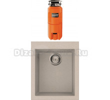Комплект Мойка Omoikiri Bosen 41 SA бежевая + Измельчитель Nagare slim 1250