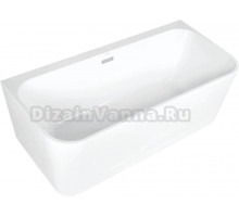Акриловая ванна SMARTFLOW Prime 170x80 см, пристенная, белая, с каркасом, со сливом-переливом