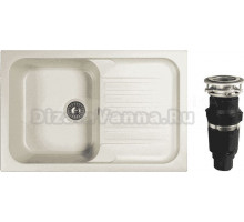 Комплект Мойка Dr. Gans Adel 780 белая + Измельчитель Bone Crusher BC 610-AS