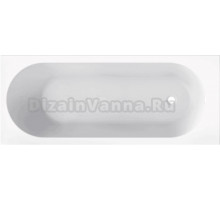 Акриловая ванна SMARTFLOW Oberon Solo 170x70 см, встраиваемая, белая, с каркасом