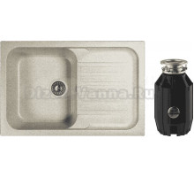 Комплект Мойка Dr. Gans Adel 780 серая + Измельчитель Bone Crusher BC 910-AS