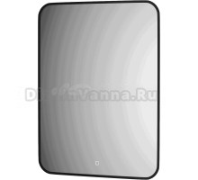 Зеркало Defesto Aura DF 2967S 60x80, с нейтральной подсветкой, сенсорный выключатель, черное