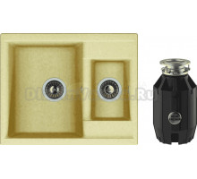 Комплект Мойка Dr. Gans Astra 620K латте + Измельчитель Bone Crusher BC 910-AS