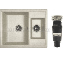 Комплект Мойка Dr. Gans Astra 620K серый + Измельчитель Bone Crusher BC 910-SL-Slim Line