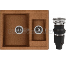 Комплект Мойка Dr. Gans Astra 620K терракот + Измельчитель Bone Crusher BC 610-AS