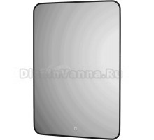 Зеркало Defesto Aura DF 2969S 70x100, с нейтральной подсветкой, сенсорный выключатель, черное
