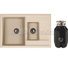 Комплект Мойка Dr. Gans Astra 760K латте + Измельчитель Bone Crusher BC 910-AS