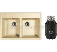 Комплект Мойка Dr. Gans Astra 780 дюна + Измельчитель Bone Crusher BC 910-AS