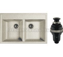 Комплект Мойка Dr. Gans Astra 780 серая + Измельчитель Bone Crusher BC 1000-AS