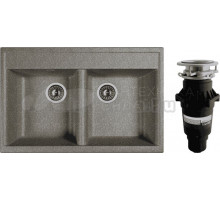 Комплект Мойка Dr. Gans Astra 780 черная + Измельчитель Bone Crusher BC 810-SL Slim Line