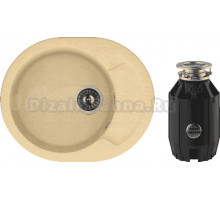 Комплект Мойка Dr. Gans Berta 580 дюна + Измельчитель Bone Crusher BC 910-AS