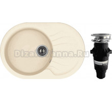 Комплект Мойка Dr. Gans Berta 760 белый + Измельчитель Bone Crusher BC 810-SL Slim Line