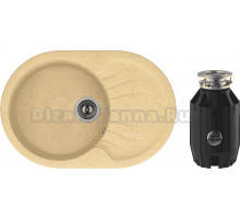 Комплект Мойка Dr. Gans Berta 760 дюна + Измельчитель Bone Crusher BC 910-AS
