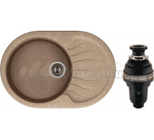 Комплект Мойка Dr. Gans Berta 760 терра + Измельчитель Bone Crusher BC 1000-AS