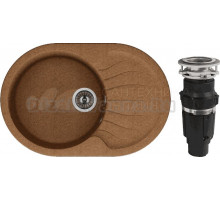 Комплект Мойка Dr. Gans Berta 760 терракот + Измельчитель Bone Crusher BC 610-AS