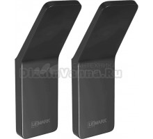 Крючок Lemark Smooth line 9712002 матовый черный, 2 шт
