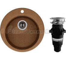 Комплект Мойка Dr. Gans Gala терракот + Измельчитель Bone Crusher BC 810-SL Slim Line