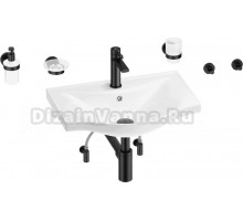 Комплект Wellsee Bisou 201007207 глянцевый белый, матовый черный, 9 в 1