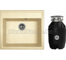Комплект Мойка Dr. Gans Nika 570 дюна + Измельчитель Bone Crusher BC 810-AS
