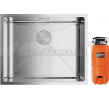 Комплект Мойка Omoikiri Taki 54-U/IF-IN нержавеющая сталь + Измельчитель Nagare slim 1250