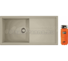 Комплект Мойка Omoikiri Tedori 100-BE ваниль + Измельчитель Nagare slim 1250