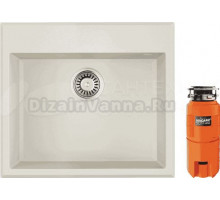 Комплект Мойка Omoikiri Tedori 57 белая + Измельчитель Nagare slim 1250