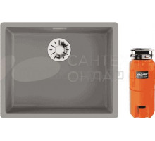 Комплект Мойка Omoikiri Yamakawa 55 Integra-GR Leningrad grey + Измельчитель Nagare slim 1250