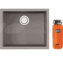 Комплект Мойка Omoikiri Yamakawa 55-U/I leningrad grey + Измельчитель Nagare slim 1250