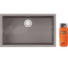 Комплект Мойка Omoikiri Yamakawa 75-U/I leningrad grey + Измельчитель Nagare slim 1250