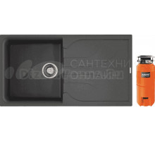 Комплект Мойка Omoikiri Yasugata 100-PL платина + Измельчитель Nagare slim 1250
