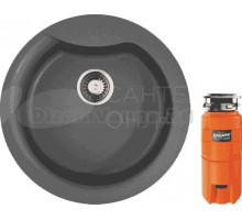 Комплект Мойка Omoikiri Yasugata 48R-PL платина + Измельчитель Nagare slim 1250
