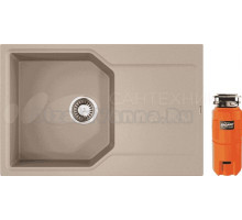 Комплект Мойка Omoikiri Yonaka 78 бежевая + Измельчитель Nagare slim 1250