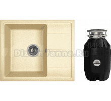 Комплект Мойка Dr. Gans Nika 580 дюна + Измельчитель Bone Crusher BC 810-AS