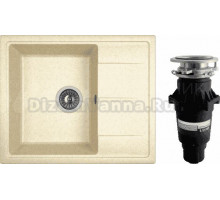Комплект Мойка Dr. Gans Nika 580 латте + Измельчитель Bone Crusher BC 810-SL Slim Line