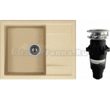 Комплект Мойка Dr. Gans Tekno 650 латте + Измельчитель Bone Crusher BC 810-SL Slim Line